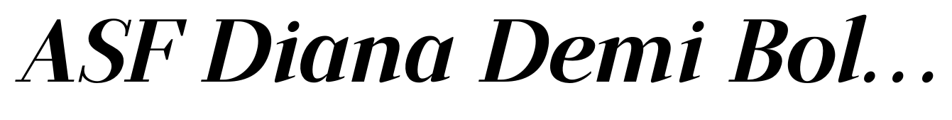 ASF Diana Demi Bold Italic